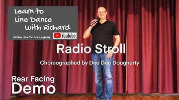 FREESTYLE / REAR FACING DEMO BEGINNER LINE DANCE - Radio Stroll