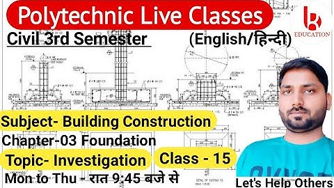 Building Construction | Chapter-2 | Class 15 | Masonry  | Civil 3rd Semester by Brijesh Sir