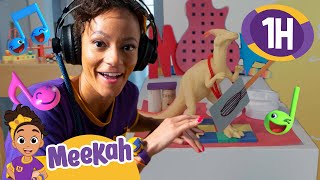 meekah visits a music studio educational videos for kids blippi and meekah kids tv