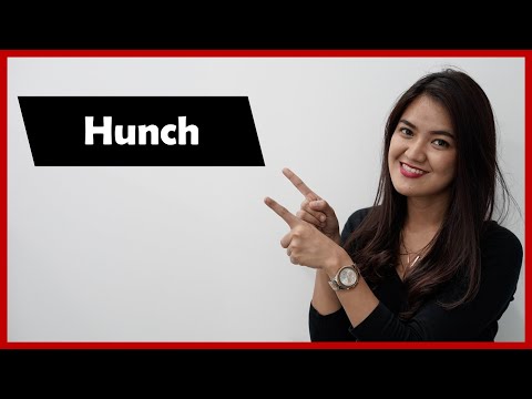 Hunch- Meaning, Usages and examples [ Visual Vocabulary ]