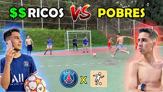 RICH TEAM vs POOR TEAM 5 x 5 GAME WHO WON?! FOOTBALL CHALLENGES ‹ Rikinho ›