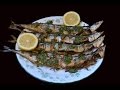 Sardinas a la parrilla con salsa verde