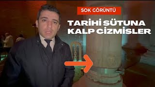 Yerebatan Sarnıcı'nda ŞOK GÖRÜNTÜ | Gizemli KALP Motifi