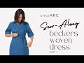 Style Arc | Beckers Woven Dress Sewing Tutorial Part 1 | Sew Along