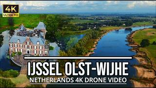 Extreem Lage IJSSEL 🇳🇱 | Olst - Whije | Cinematic 4K Drone Video