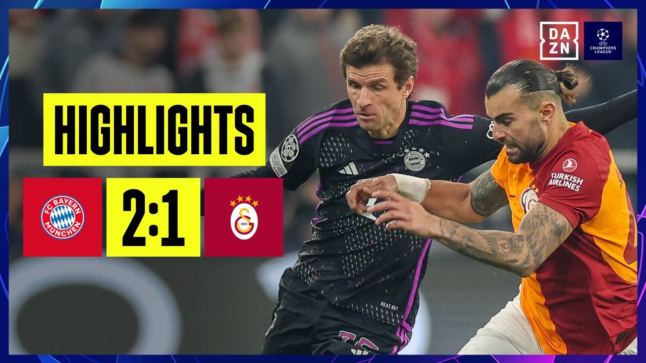 ⁣FC Bayern München - Galatasaray Istanbul | UEFA Champions League | DAZN Highlights