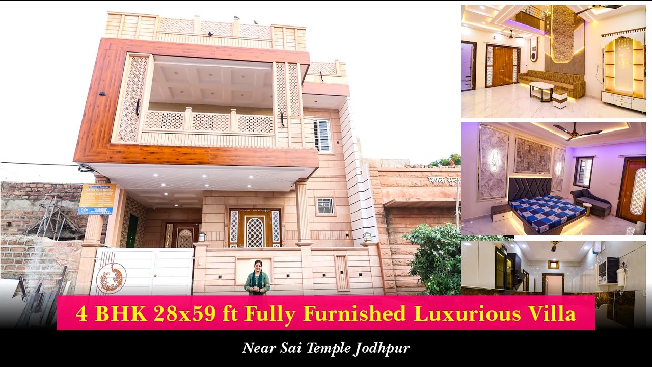 ✨ Dream Home in Jodhpur | 28x59 ft. 4 BHK Fully Furnished Duplex Villa