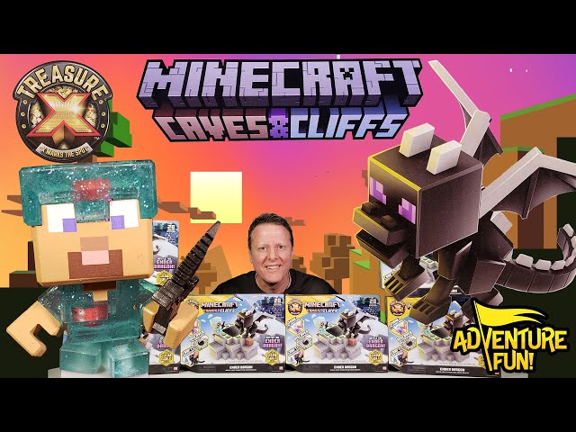 Treasure X Minecraft Caves & Cliffs Ender Dragon. Mine & Craft Character .  Mine, Discover & Craft with 20 Levels of Adventure, Will You find The Real