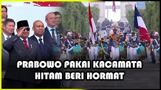 Momen Prabowo Pakai Kacamata Hitam Beri Hormat ke Kontingen Indonesia Tampil di Bastille Day Prancis