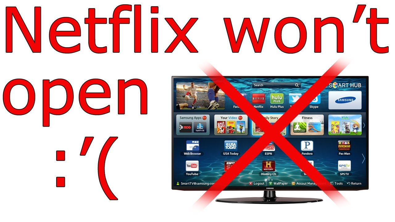 Netflix Won T Open Samsung Smart Tv Issues Youtube