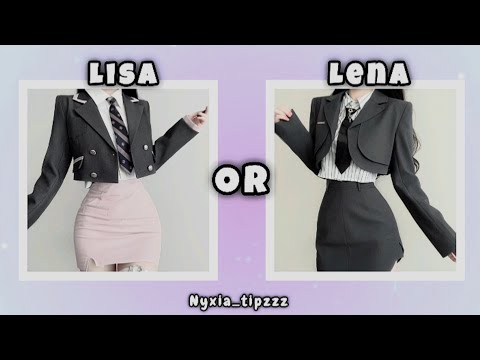 Lisa or Lena 🦋 (dress edition) #lisaorlena #viral #trending #edit #fyp #chooseone #aesthetic