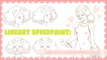 [ Digital Art Speedpaint! ] (❁´◡`❁) OC character sheet timelapse in Procreate!