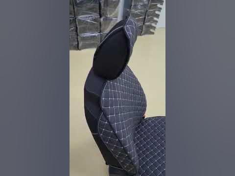 Накидки на сиденья автомобиля из льна. - YouTube