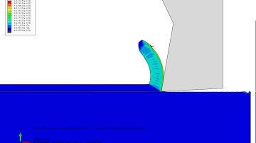 Abaqus explicit orthogonal cutting of AISI1045 with sacrifice layer PEEQ 2 example 2