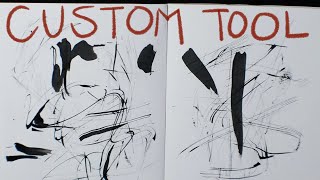 Mark Making With Custom Tool - This Is My Art Journey