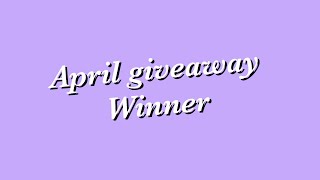 Aprils late giveaway winner announced by Roxanne's Make Up Channel 38 views 8 days ago 1 minute, 32 seconds