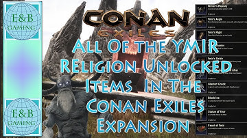 Conan Exiles - ALL YMIR RELIGION Items and Materials in Frozen North Expansion