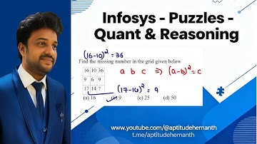 Infosys - Puzzles - Quant & Reasoning
