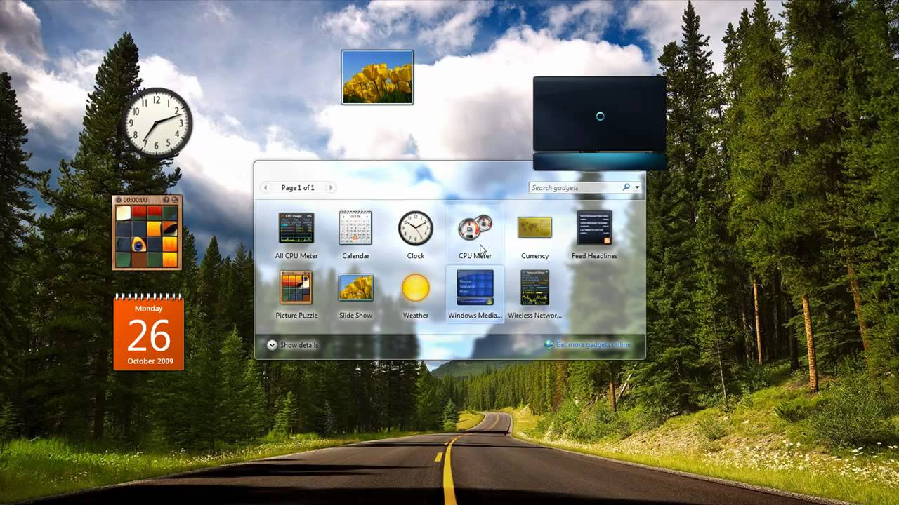 Windows 7   Gadgets