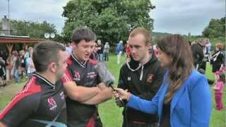 Tommy Bowe and Willie John McBride talk to Louise O