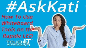 How Do I Use the WhiteBoard Application on the TouchIT Rapide LED?