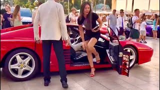 The Most Gorgeous Girls Arrival With Luxurious Cars In Monaco 2023 Supercars