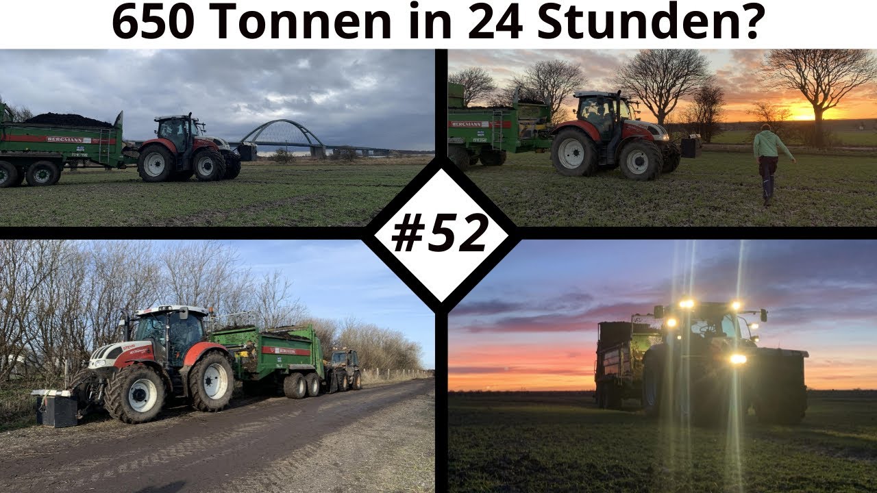 Farmvlog #52 | 650 Tonnen Gärsubstrat in 24 Stunden? | Steyr 4130 Profi CVT und Bergmann TSW 3140