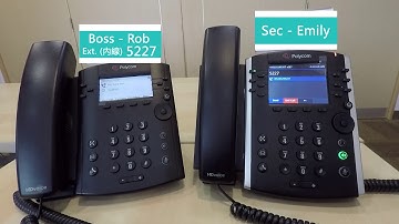 ESi Demo - Polycom Skype for Business phone - Boss and Sec (Sec side)