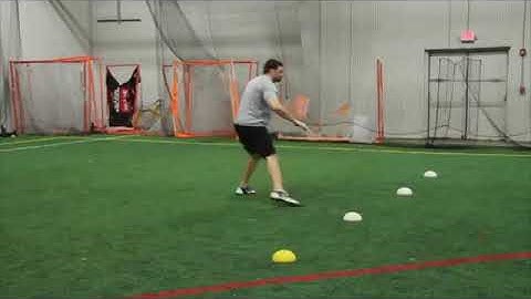 Diagonal Shuffle to Sprint Going Left | Football | Speed | Playbook