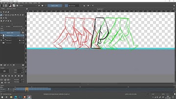 PRACTICING HOW TO ANIMATE THE WALK CYCLE (#｀-_ゝ-) (on krita)
