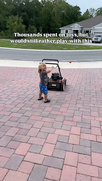 I about lost it when he tried to crank it 😂 #toddlers #boymom