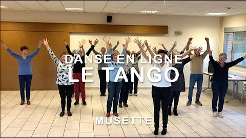 Danse en ligne musette  le tango  janvier 2022