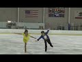 Figure skating to Beauty and the Beast kids pairs (Freestyle 1)