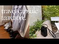 Capsule travel wardrobe  12 outfits with 9 items   mini vlog