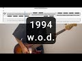 1994/w.o.d./ベース弾いてみた/TAB譜/Bass Cover
