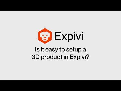 Is it easy to setup a 3D product in Expivi? - video from Expivi