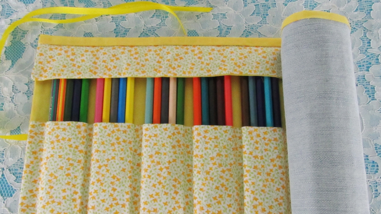 Roll Up Pencil Case. No Sew! · How To Make A Pens & Pencils · Home + DIY on  Cut Out + Keep