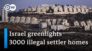 Israel resumes building of settlements on the West Bank despite US denouncement | DW News