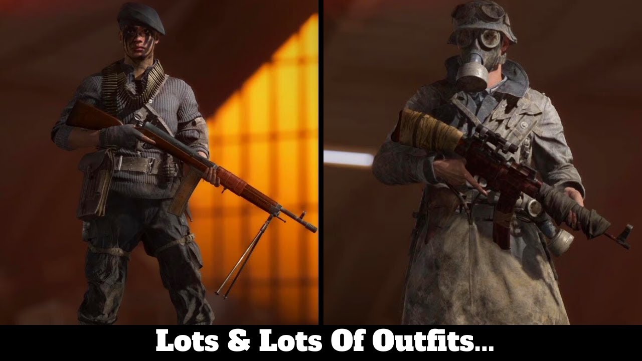 Battlefield V - My Entire Outfit & Head Gear Collection Since Release -  YouTube