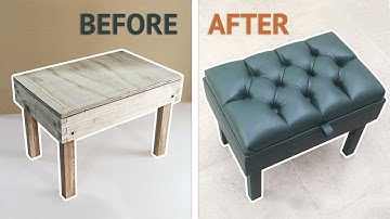 DIY | Basic Tufting/Capitoné (part 2) - How to Make a Tufted Bench