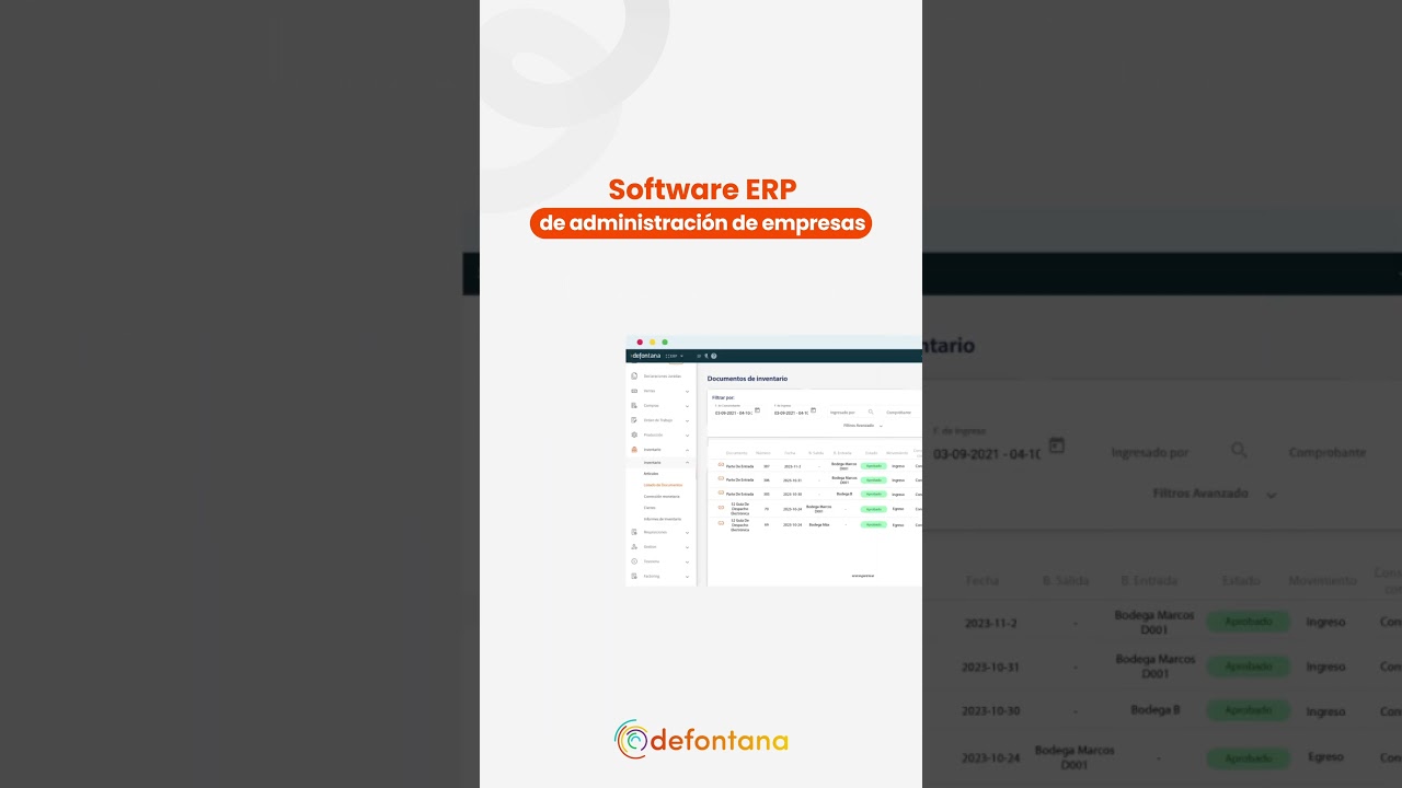 Defontana | Software erp de gestión empresarial