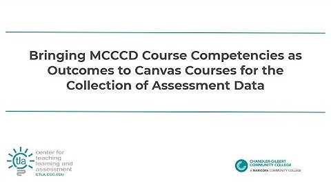 Bring in Outcomes and Competencies to Canvas