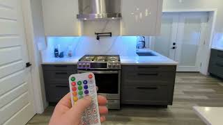 Pautix RGBIC COB Under Cabinet Light Full Kitchen Install