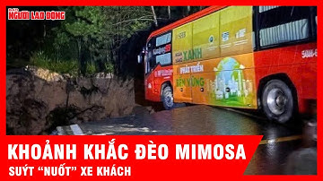 Thót tim trên đèo Mimosa: Xe khách dừng cách miệng vực chỉ vài mét | Tin tức