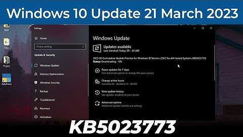 Windows 10 Cumulative Update KB5023773 - March 21, 2023 | Download and Install 22H2 - 19045.2788