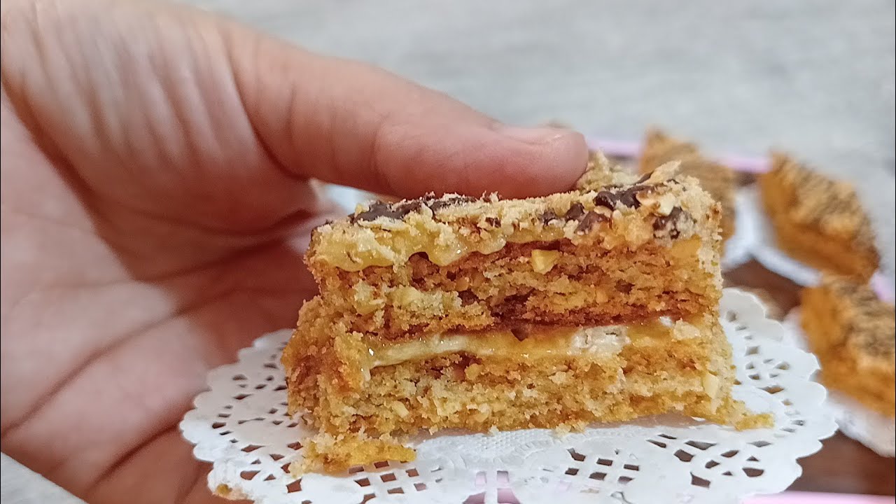 هاذ الوصفة حصرية🇩🇿حلوى الطبقات بالشامية والقوفريط ببيضة واحدة وصفة ناجحة تقطع كمية كبيرة بنتها هبال