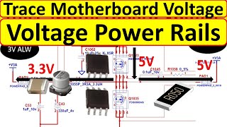 Trace Laptop Voltage and understand Motherboard Power Rails on HP Compaq 6515B 6715B Scheme
