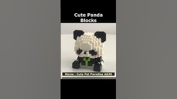 Panda A635 Mini Blocks Preview #lego #brick #miniblock #nanoblock