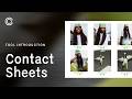 Capture One Tool Introduction | Contact Sheets