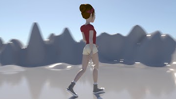 Maya Animation Female walk cycle
